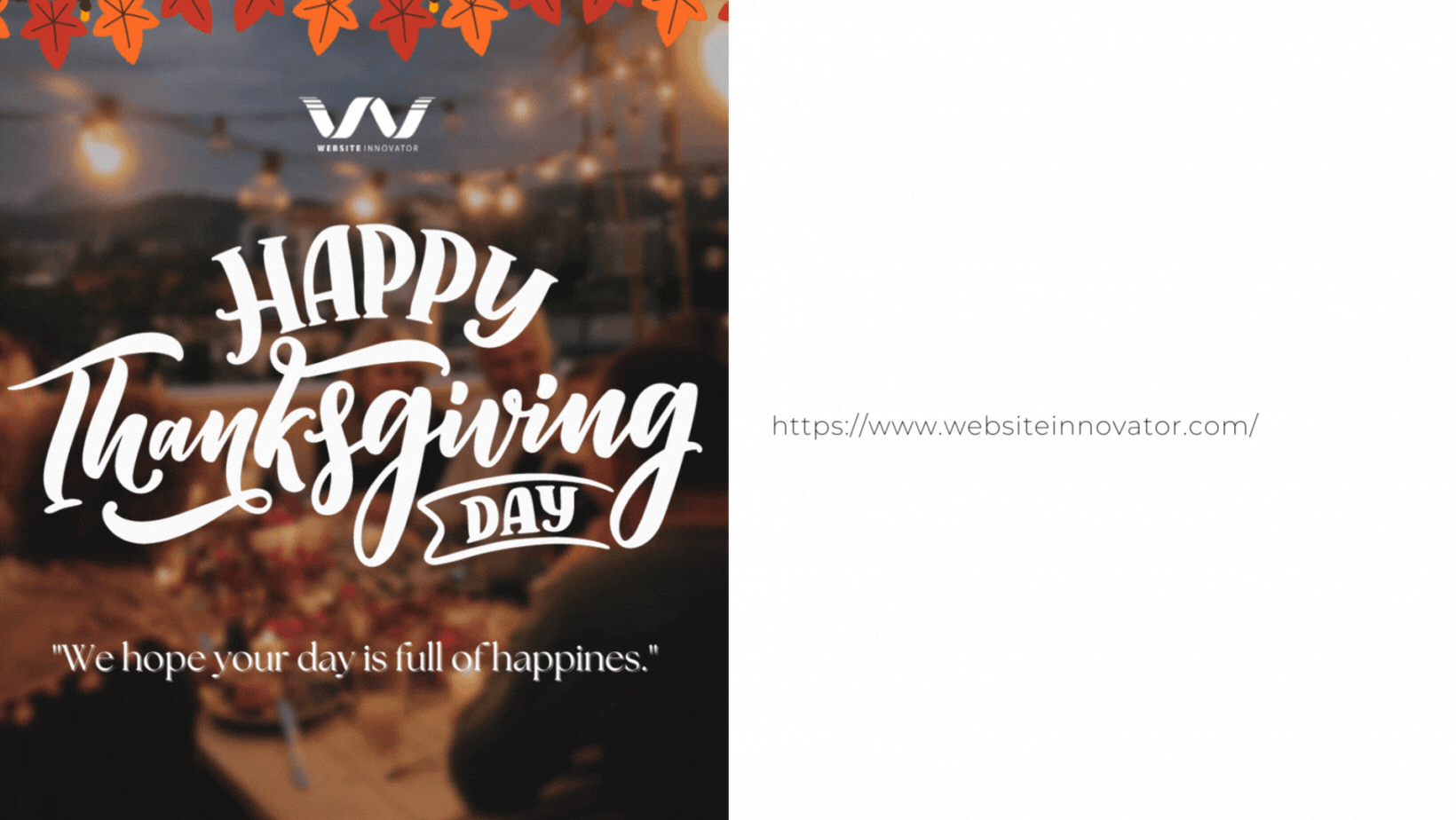 Gratitude in Action: Celebrating Thanksgiving with Website Innovator
