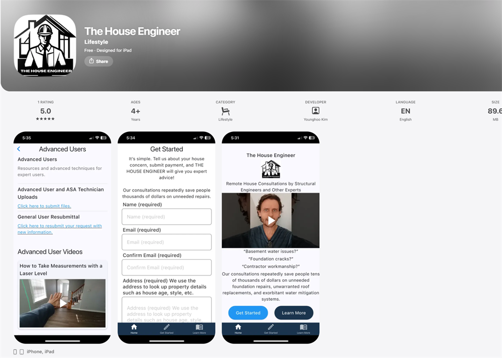 The House Engineer app