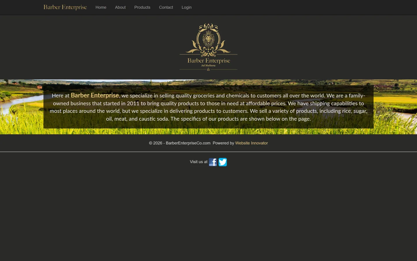 Barber Enterprise Co. website