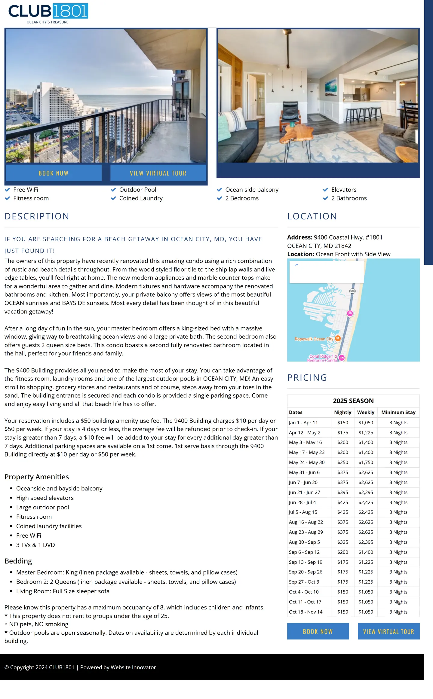 Club 1801 website