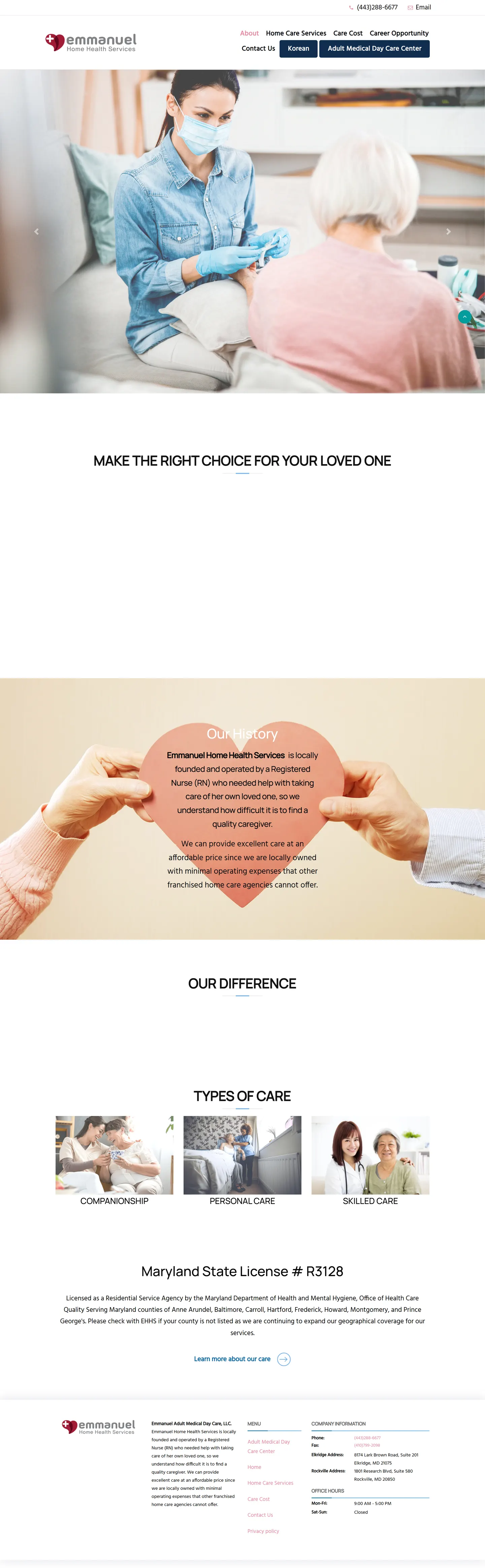 emmanuel.care website