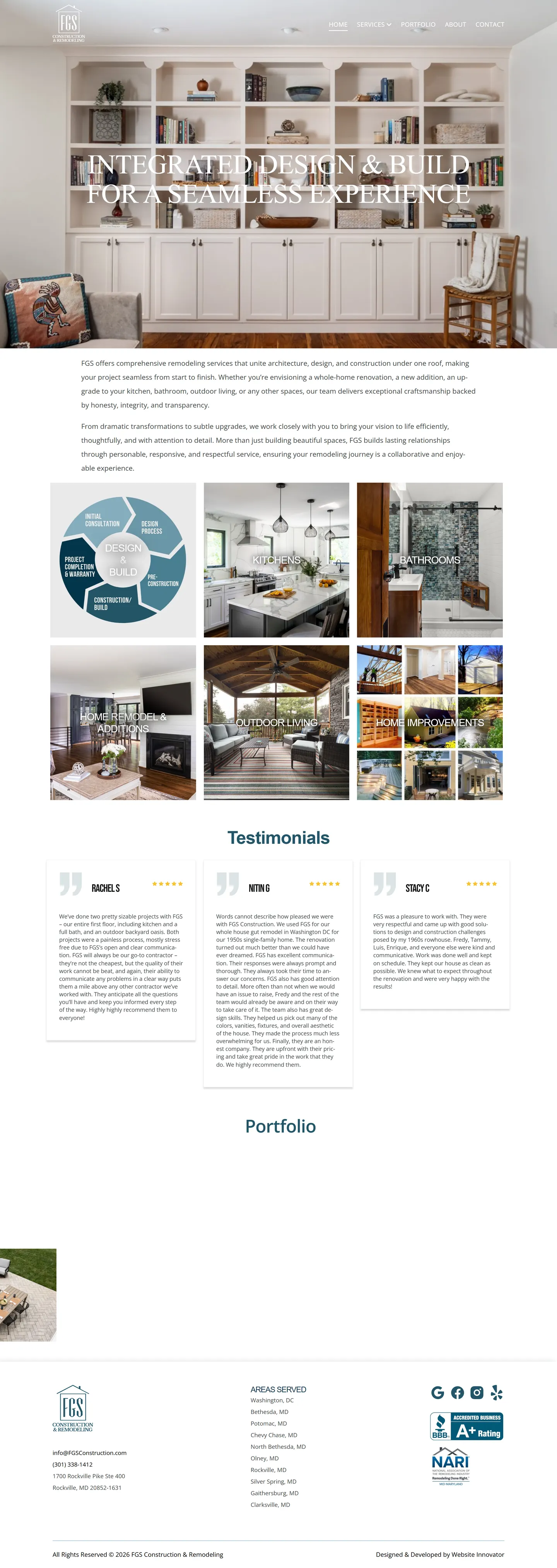 FGS Construction & Remodeling LLC website