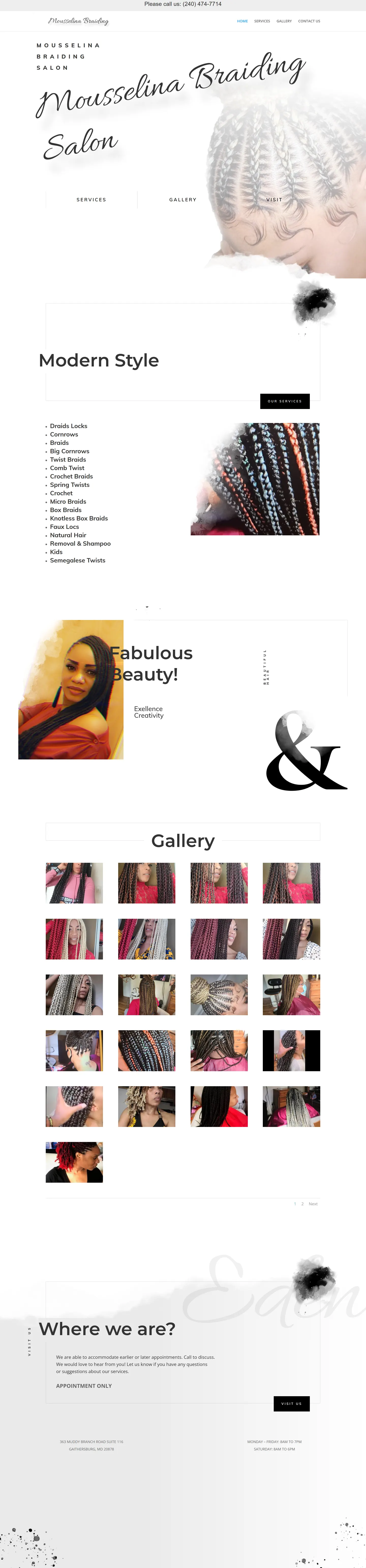 Mousselina Braiding website