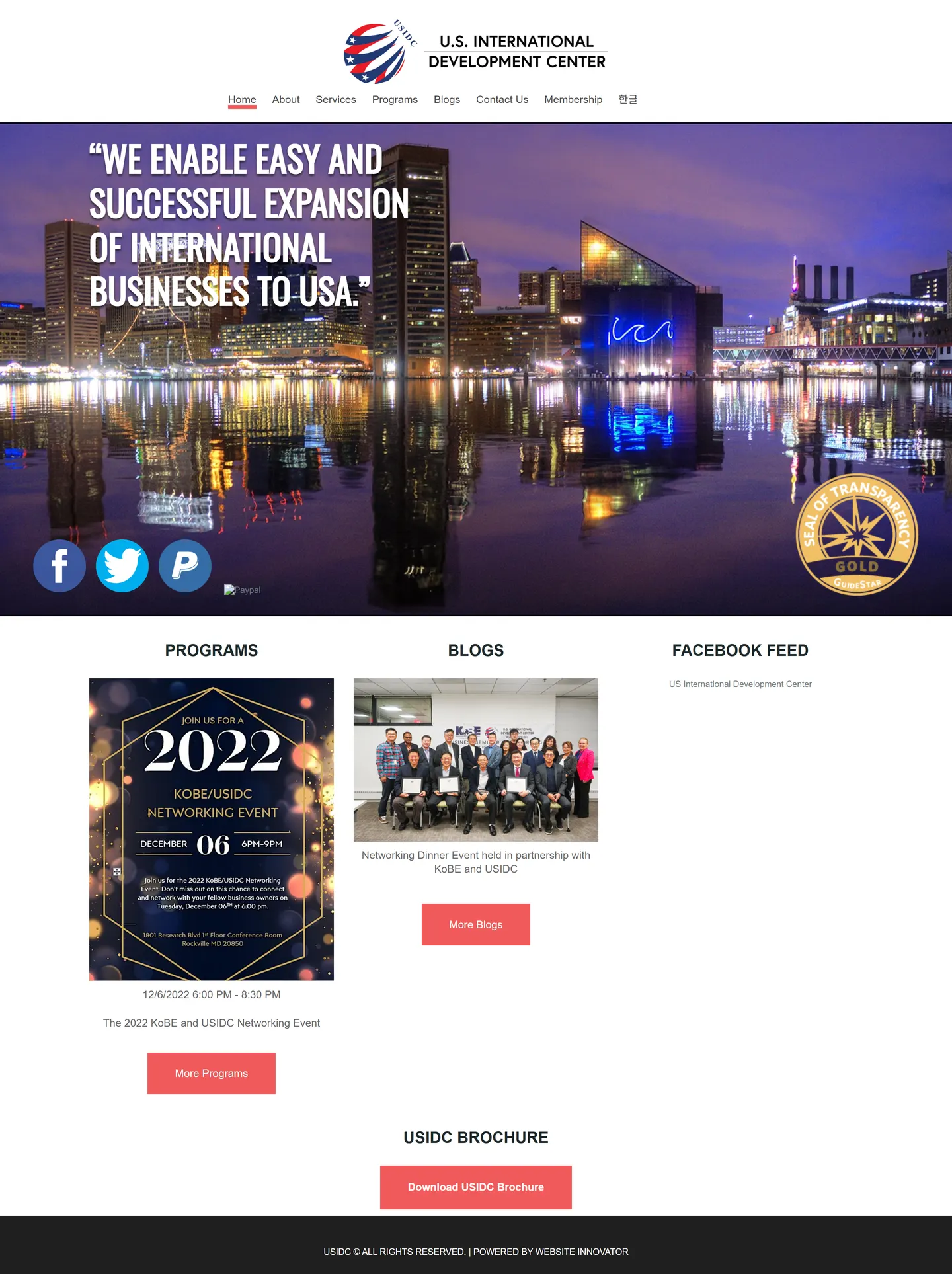 USIDC website