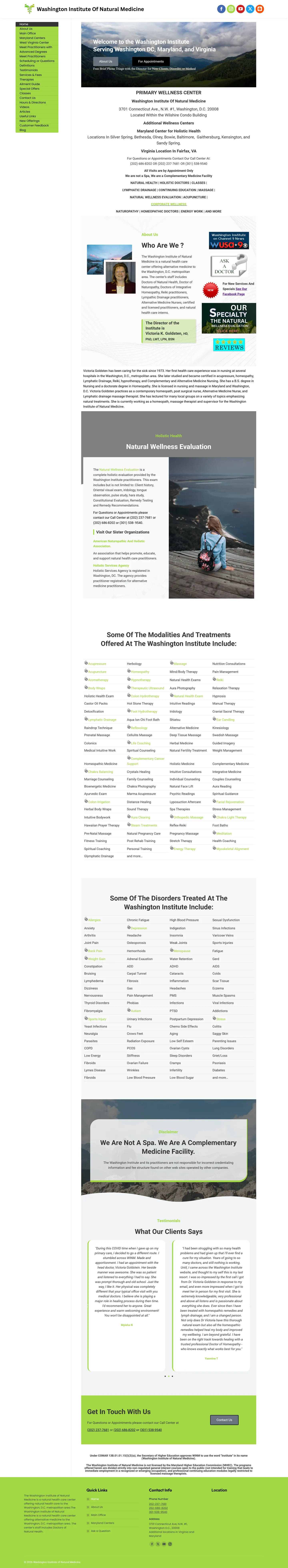 Washington Institute of Natural Medicine website